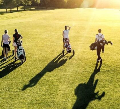 People Golfing