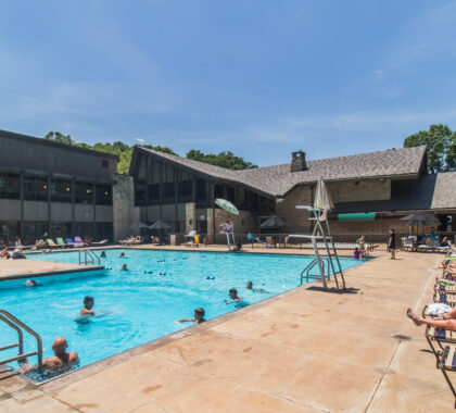 outdoor pool at the mochican