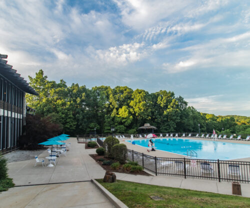 outdoor pool and patio at shawnee