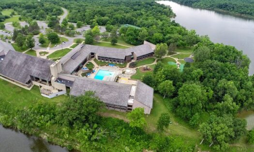 Aerial view of Deer Creek Lodge and Conference Center