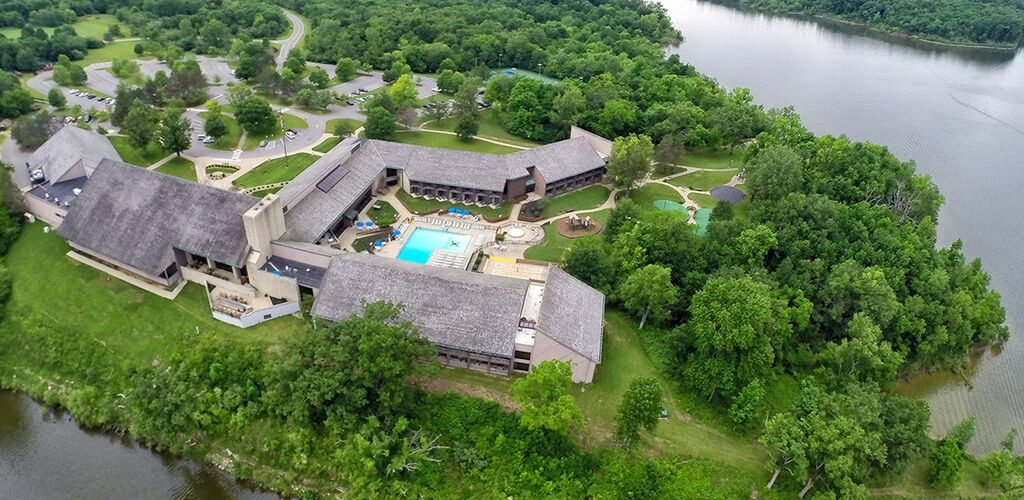 Aerial view of Deer Creek Lodge and Conference Center