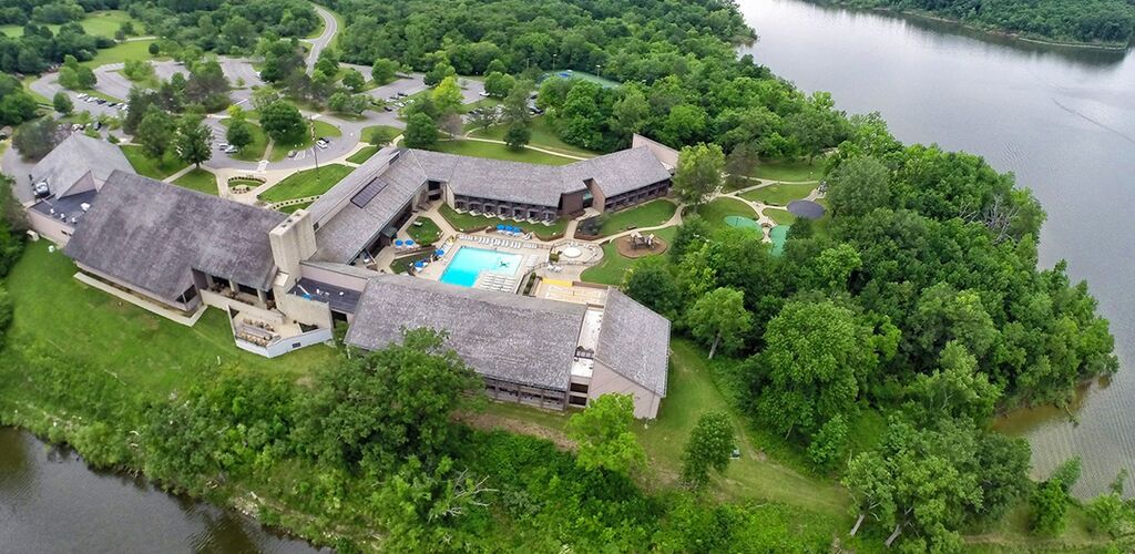 Aerial view of Deer Creek Lodge and Conference Center